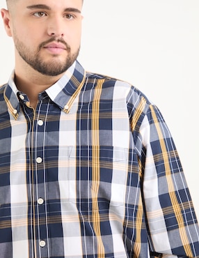 Camisa casual Weekend Plus manga larga para hombre
