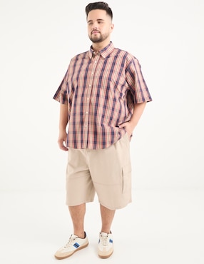 Camisa casual Weekend Plus manga corta para hombre