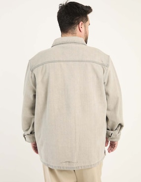 Sobrecamisa casual Weekend Plus de mezclilla manga larga para hombre