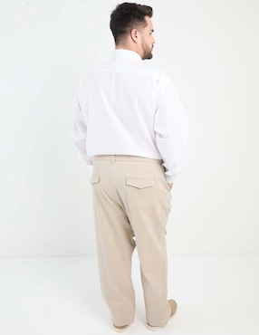 Pantalón business casual chino recto Weekend Plus de algodón para hombre
