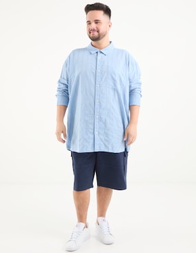 Camisa casual Weekend Plus manga larga para hombre