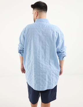 Camisa casual Weekend Plus manga larga para hombre