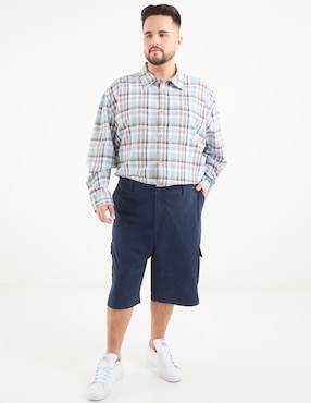 Camisa casual Weekend Plus manga larga para hombre