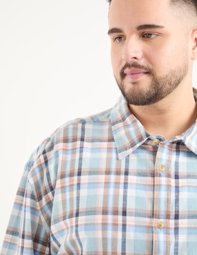 Camisa casual Weekend Plus manga larga para hombre
