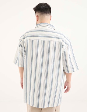 Camisa casual Weekend Plus manga corta para hombre