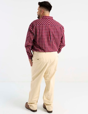 Pantalón chino straight Weekend Plus para hombre