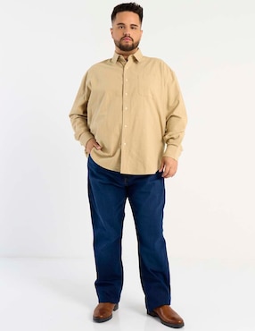 Camisa casual Weekend Plus manga larga para hombre