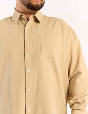 Camisa casual Weekend Plus manga larga para hombre