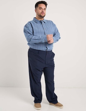 Camisa casual Weekend Plus manga larga para hombre