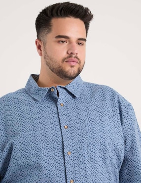 Camisa casual Weekend Plus manga larga para hombre
