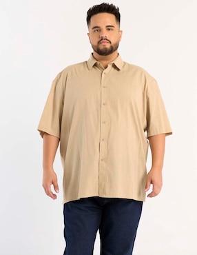Camisa casual Weekend Plus manga corta para hombre