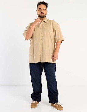 Camisa casual Weekend Plus manga corta para hombre