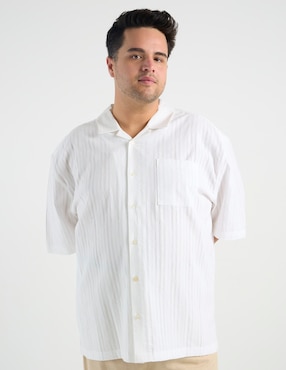 Camisa casual Weekend Plus manga corta para hombre