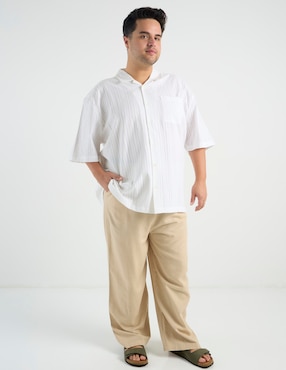 Camisa casual Weekend Plus manga corta para hombre