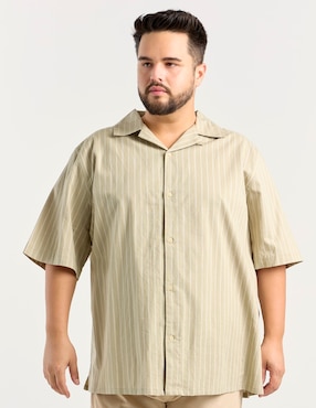 Camisa casual Weekend Plus manga corta para hombre