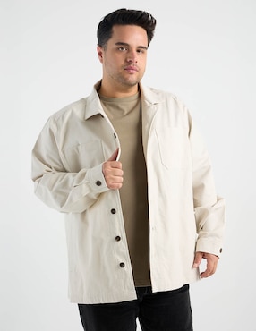 Sobrecamisa casual Weekend Plus manga larga para hombre