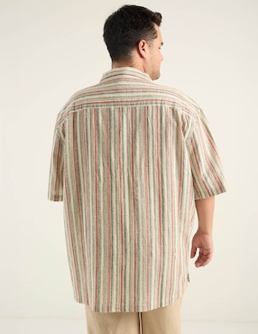 Camisa casual Weekend Plus manga 3/4 para hombre