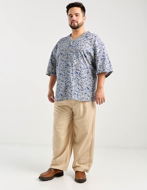 Camisa casual Weekend Plus manga al codo para hombre