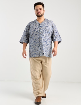 Camisa casual Weekend Plus manga al codo para hombre