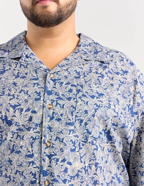 Camisa casual Weekend Plus manga al codo para hombre