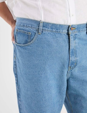 Jeans straight Weekend Plus lavado claro para hombre