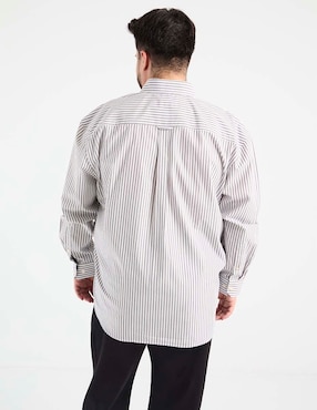 Camisa casual Weekend Plus de algodón manga larga para hombre