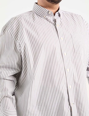 Camisa casual Weekend Plus de algodón manga larga para hombre