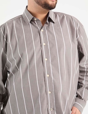 Camisa casual Weekend Plus de algodón manga larga para hombre