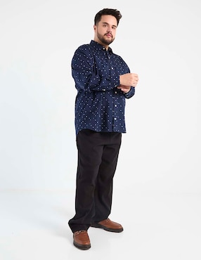 Camisa casual Weekend Plus manga larga para hombre