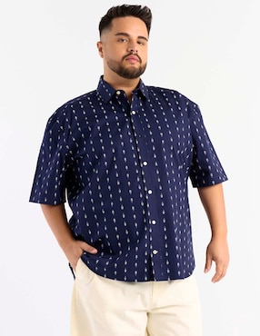 Camisa casual Weekend Plus manga corta para hombre