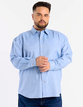 Camisa casual Weekend Plus manga larga para hombre