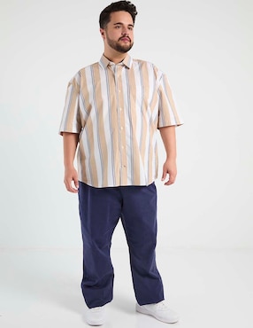 Camisa casual Weekend Plus manga al codo para hombre