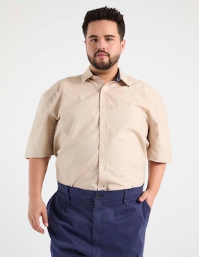 Camisa casual Weekend Plus manga al codo para hombre