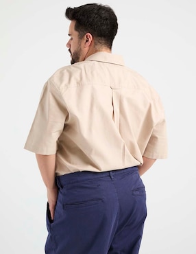Camisa casual Weekend Plus manga al codo para hombre