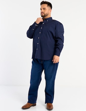 Camisa casual Weekend Plus manga larga para hombre
