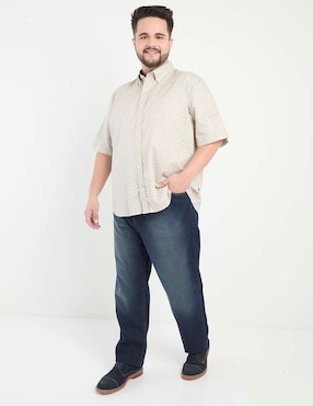 Jeans straight Weekend Plus deslavado para hombre
