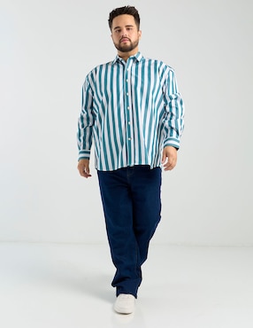 Camisa casual Weekend Plus manga larga para hombre