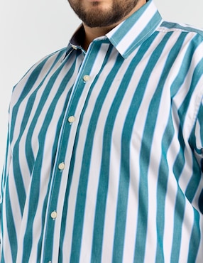 Camisa casual Weekend Plus manga larga para hombre