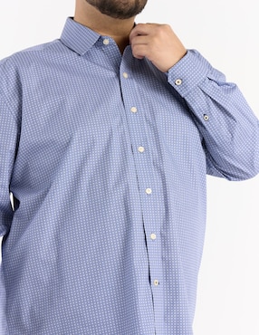Camisa business casual Weekend Plus manga larga para hombre