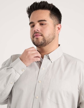 Camisa casual Weekend Plus manga larga para hombre