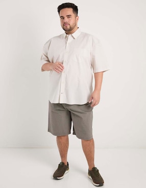 Camisa casual Weekend Plus manga al codo para hombre