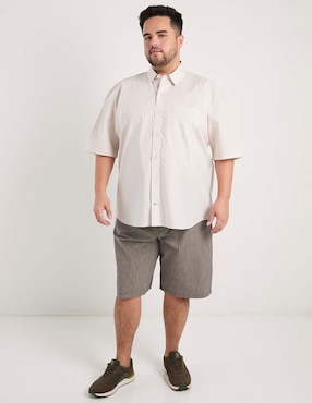 Camisa casual Weekend Plus manga al codo para hombre