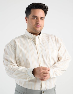 Camisa casual Weekend Plus manga larga para hombre