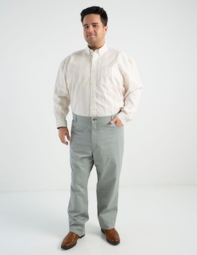 Camisa casual Weekend Plus manga larga para hombre