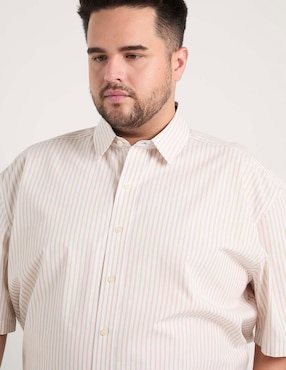 Camisa casual Weekend Plus manga al codo para hombre