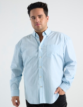 Camisa casual Weekend Plus manga larga para hombre