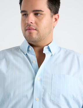 Camisa casual Weekend Plus manga larga para hombre