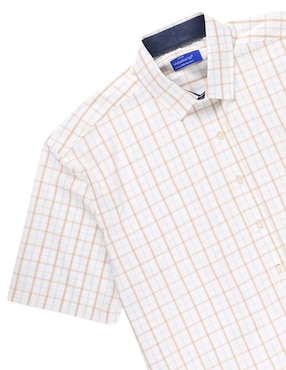 Camisa casual Weekend Plus de algodón manga corta para hombre