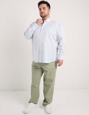Camisa casual Weekend Plus manga larga para hombre