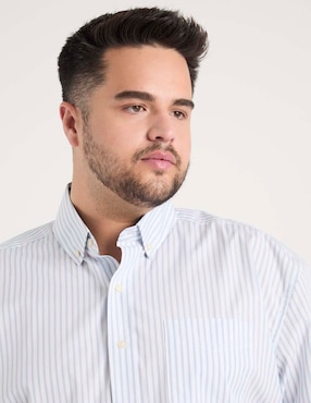 Camisa casual Weekend Plus manga larga para hombre